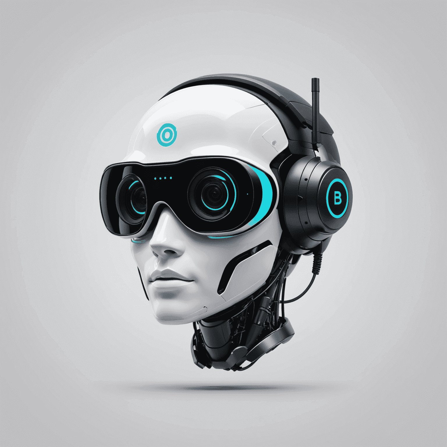Botify logo - A futuristic, sleek design incorporating AI and chatbot elements